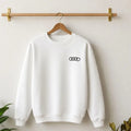 Need Money Classic White Audi inspired Quattro Sweatshirt premium fabric soft durable material