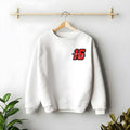 casual oversized pullover with Need Money core logo minimalist print