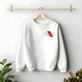 simple casual sweatshirt with Need Money dreamer graphic print on fron