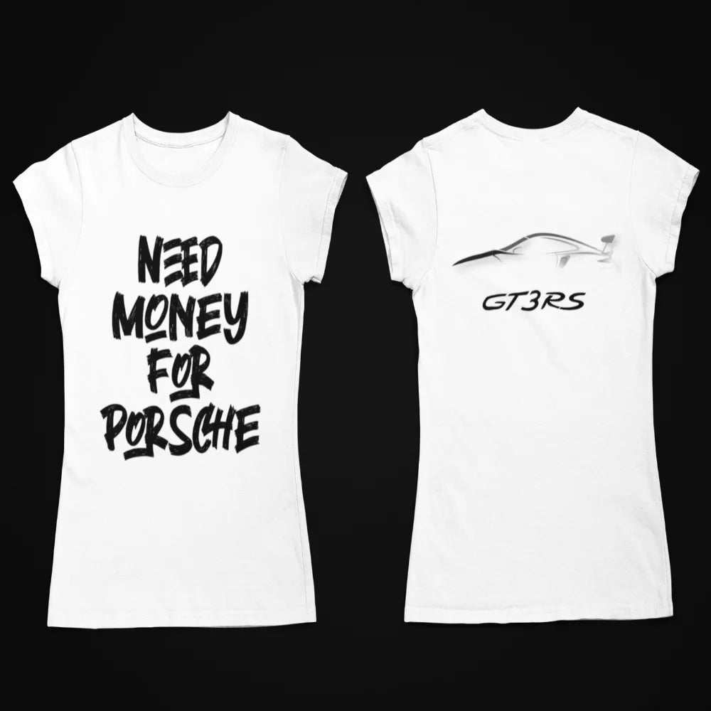 Porsche fan Midnight Bradpitt-inspired street style t-shirt