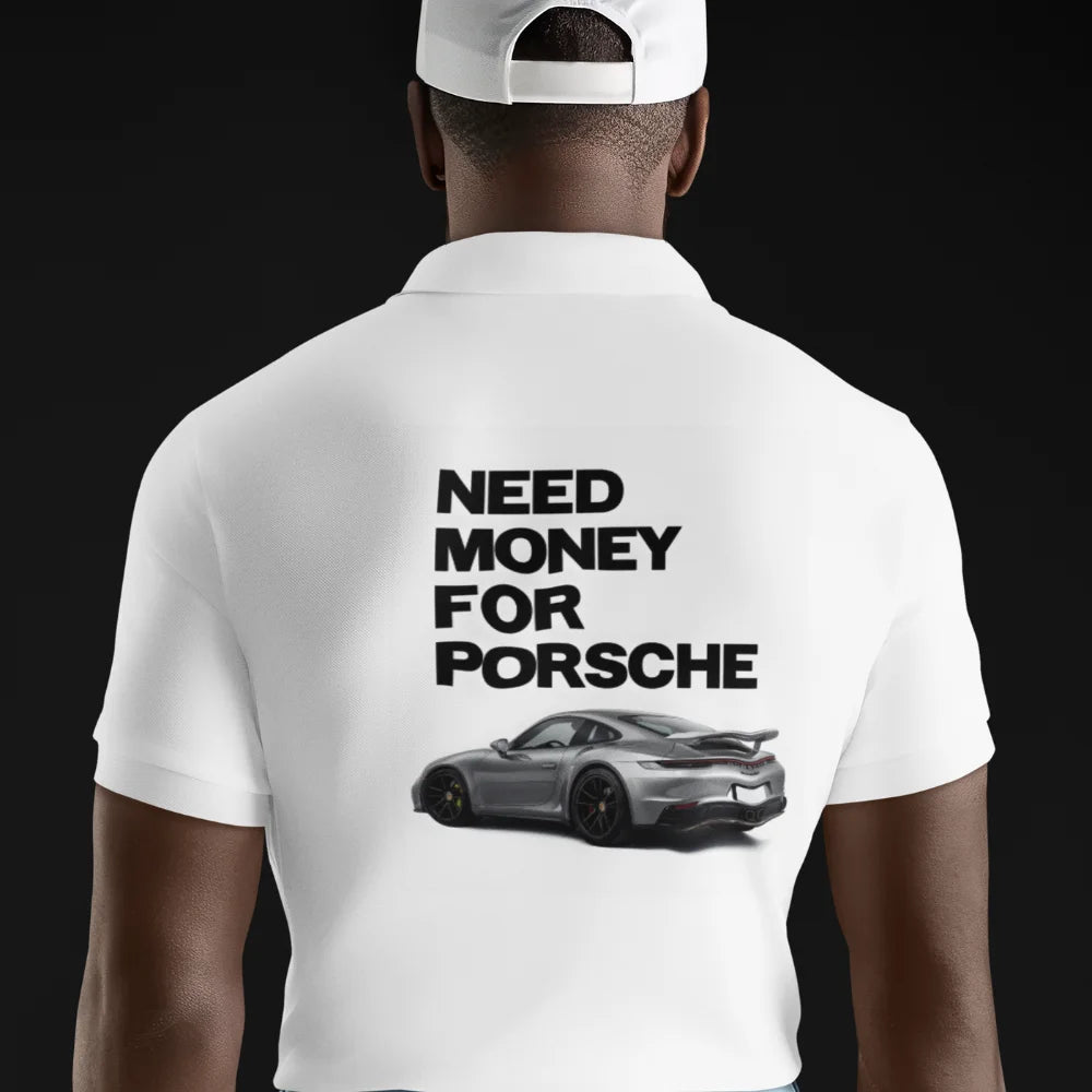 Need Money For Porsche Classic Core polo t-shirt