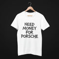 Porsche Classic Logo Back Bradpitt streetwear tee