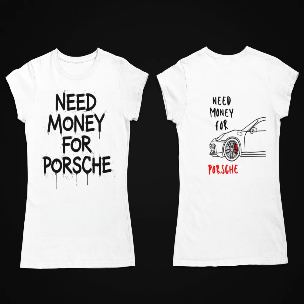 Porsche Classic Midnight Bradpitt streetwear tee