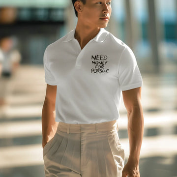Need Money For Porsche Classic Statement polo t-shirt