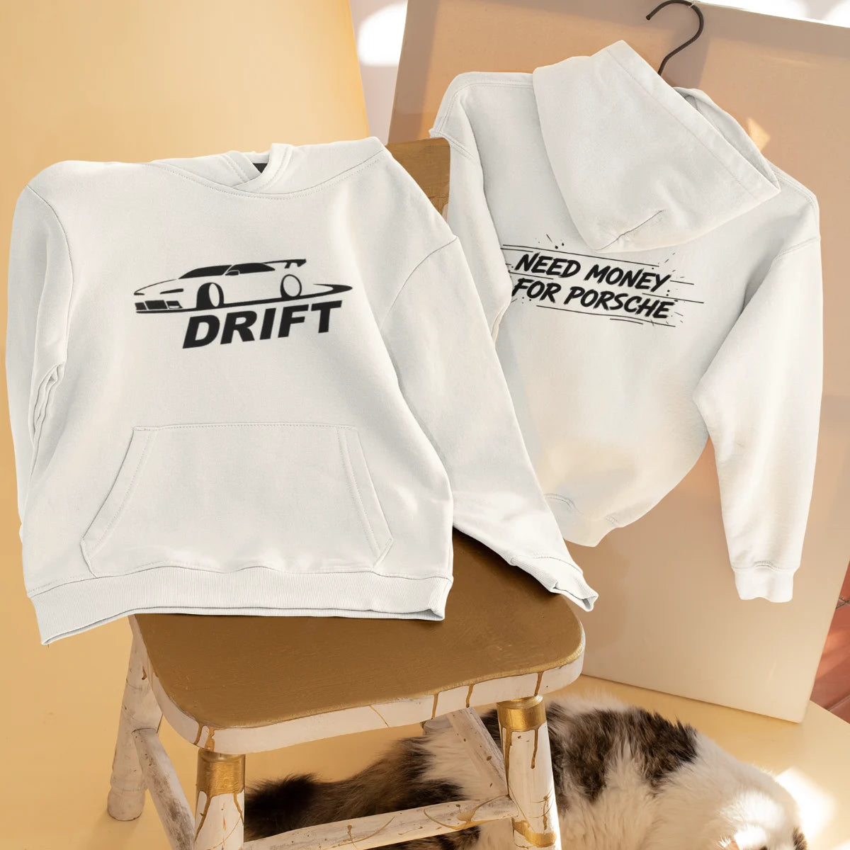 Need Money For Porsche Front Logo Hoodie – Premium Classic Street Style Sweatshirt