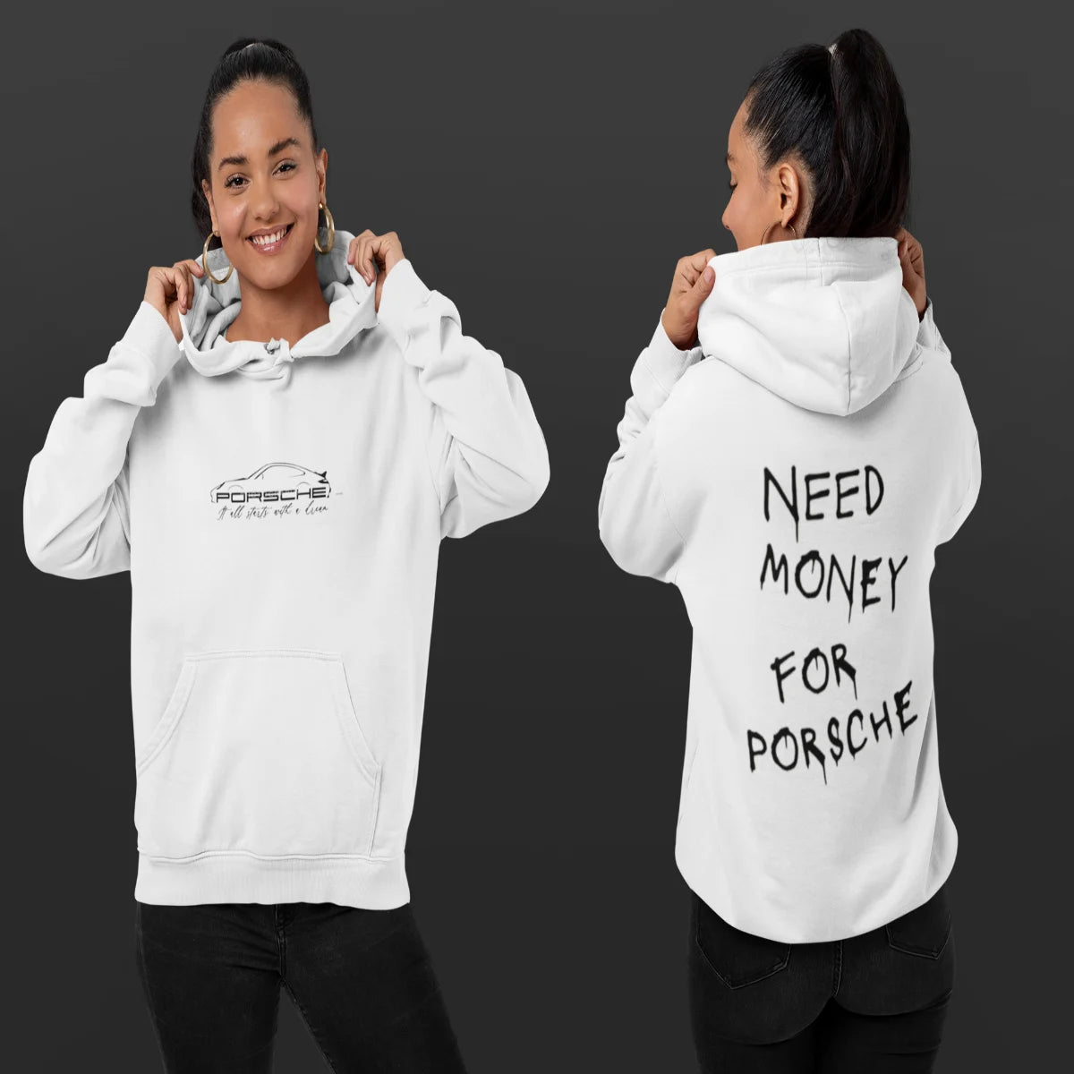 Need Money For Porsche Classic Street Hoodie – Premium Men & Women Sweatshirt