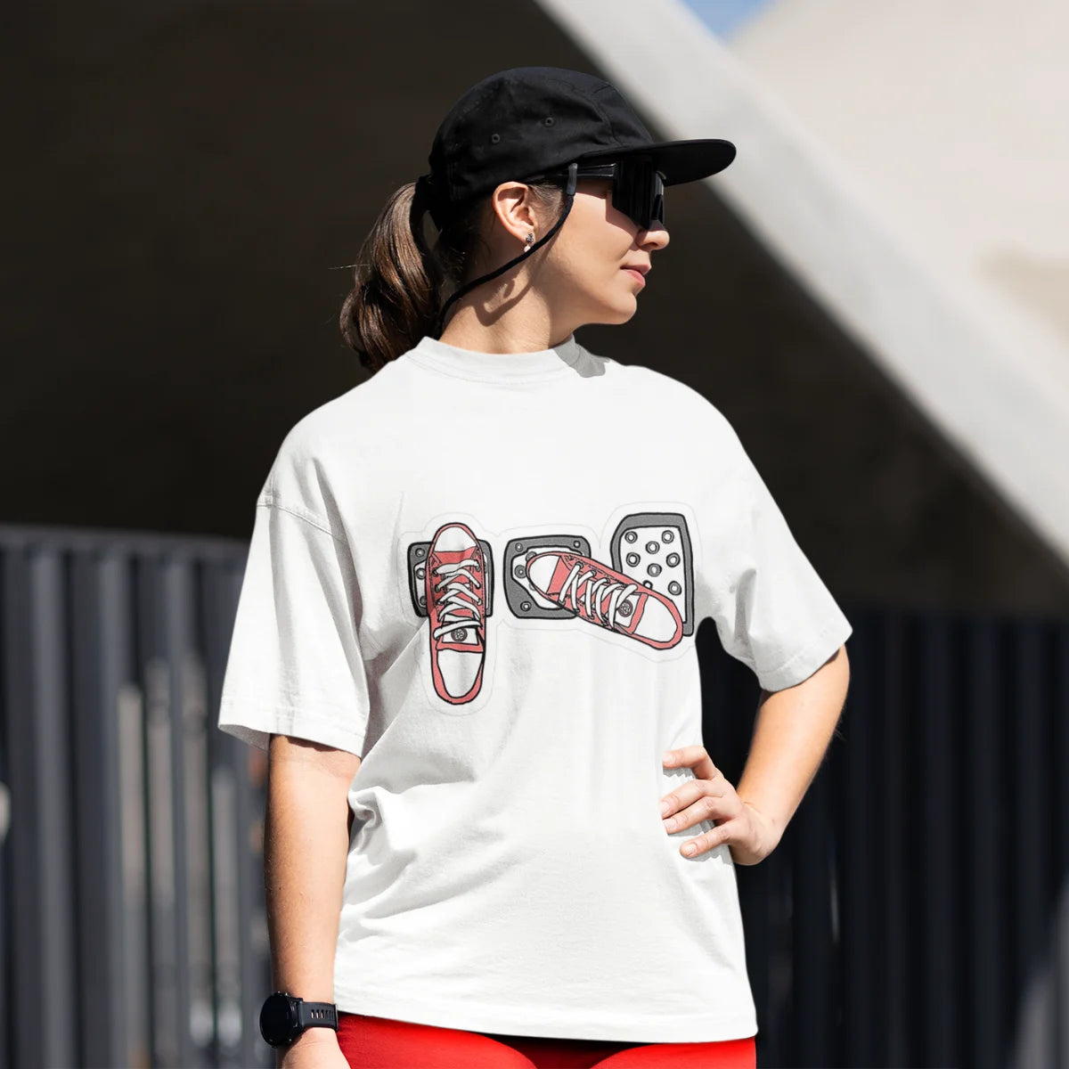 Need Money For Porsche Automotive Hustle Oversized T-Shirt hustle graphic detail