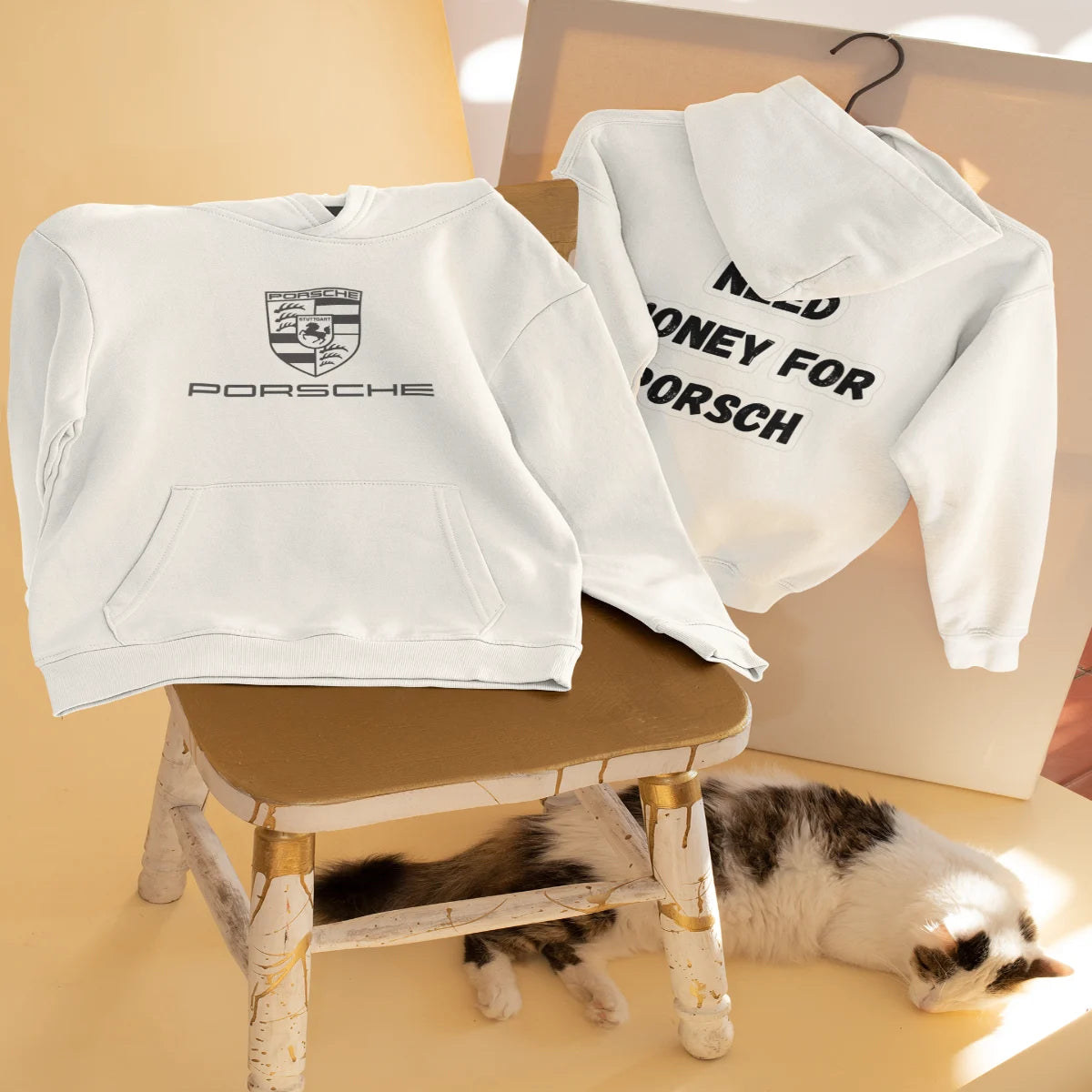 Classic Need Money For Porsche Sweatshirt – Luxury Car Graphic Hoodie