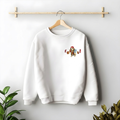 modern unisex sweatshirt with Need Money front graphic logo print