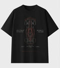 Stylish oversized black t-shirt for men by Need Money