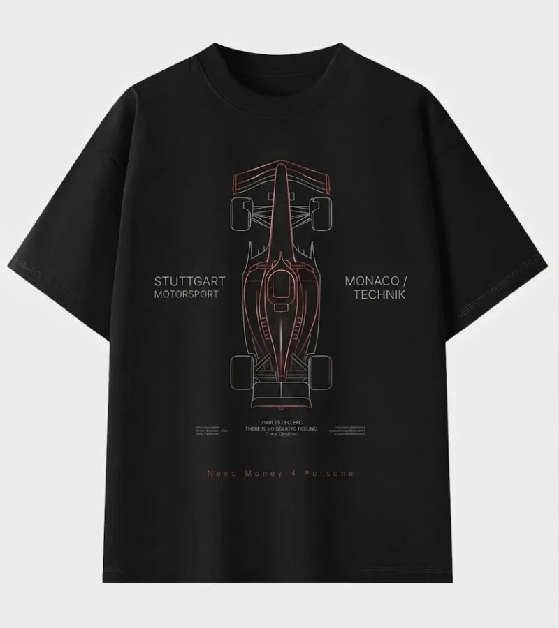 Stylish oversized black t-shirt for men by Need Money