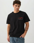 Black minimal oversized streetwear tee by Need Money