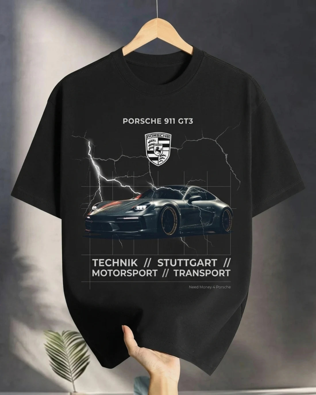 Need Money monochrome oversized t-shirt for men