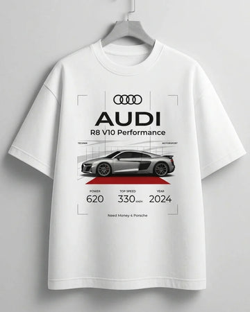 Premium white oversized signature t-shirt fashion