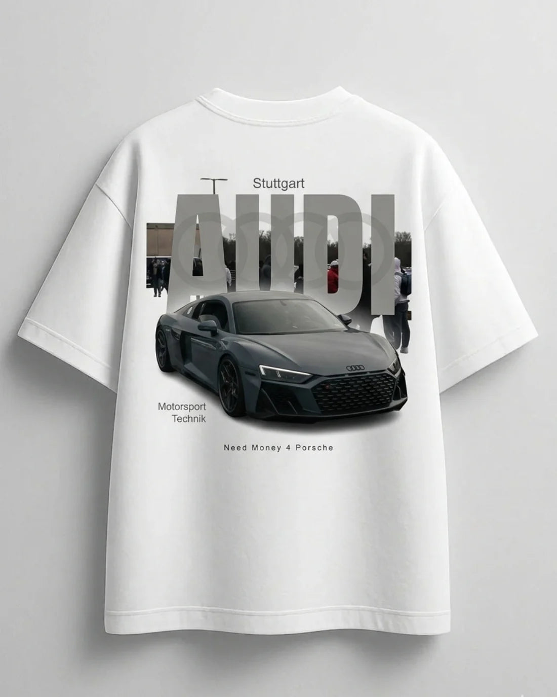 remium white edition oversized t-shirt fashion