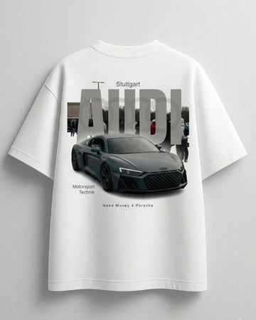 remium white edition oversized t-shirt fashion