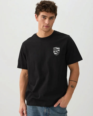 Black signature oversized streetwear tee by Need Money