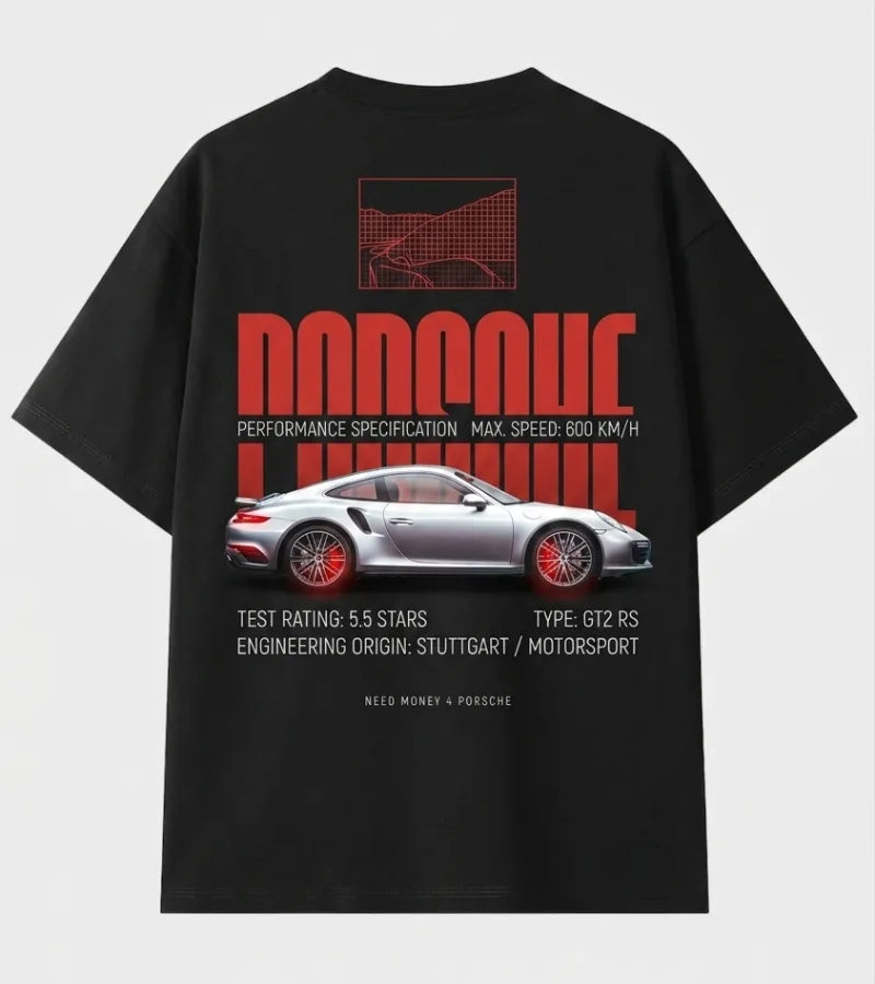 Black oversized Need Money graphic t-shirt for men