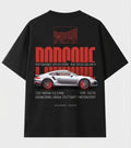 Black oversized Need Money graphic t-shirt for men