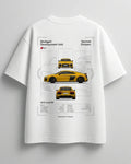 Men’s relaxed fit premium white oversized t-shirt