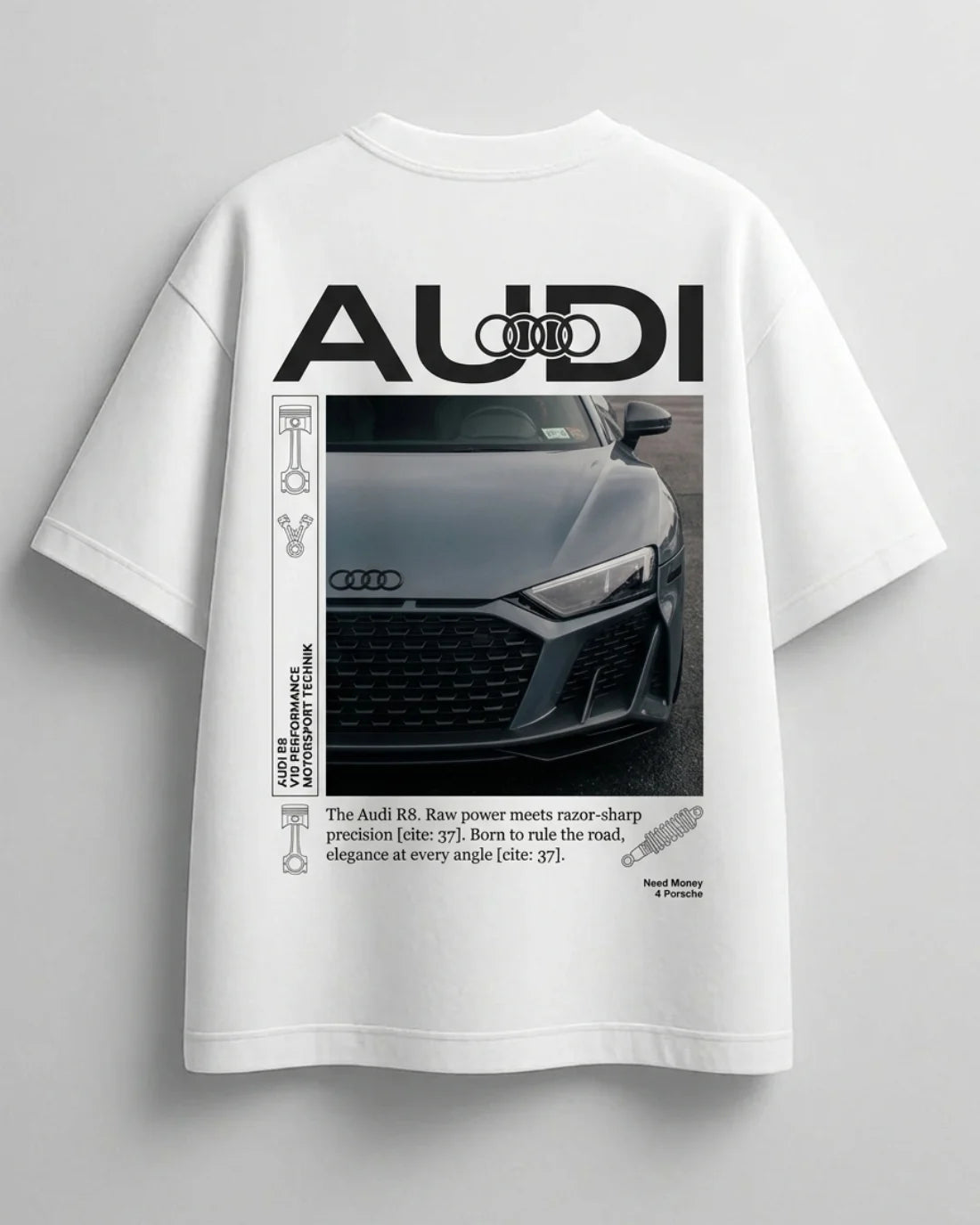 Need Money streetwear white edition oversized t-shirt for men