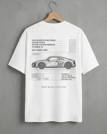 Need Money whiteout oversized t-shirt for men