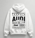 Need Money for Audi Porsche bold statement hoodie lifestyle urban casual automotive outfit