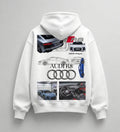 Need Money for Audi Porsche Bold Statement Hoodie White Variant