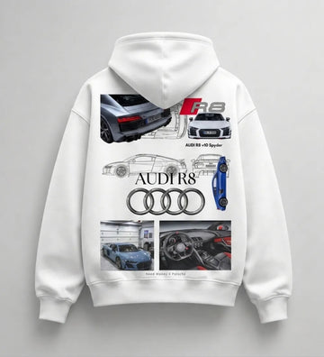 Need Money for Audi Porsche Bold Statement Hoodie White Variant