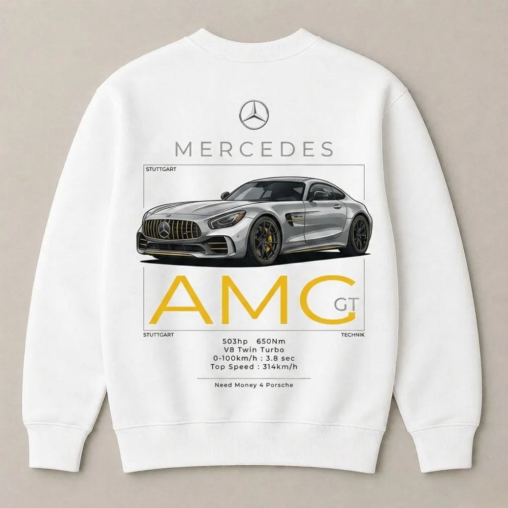 Need Money dream car quote graphic sweatshirt