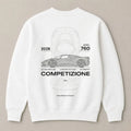 Funny automotive graphic sweatshirt with Benz theme