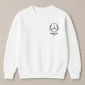 Benz enthusiast oversized white crewneck sweatshirt