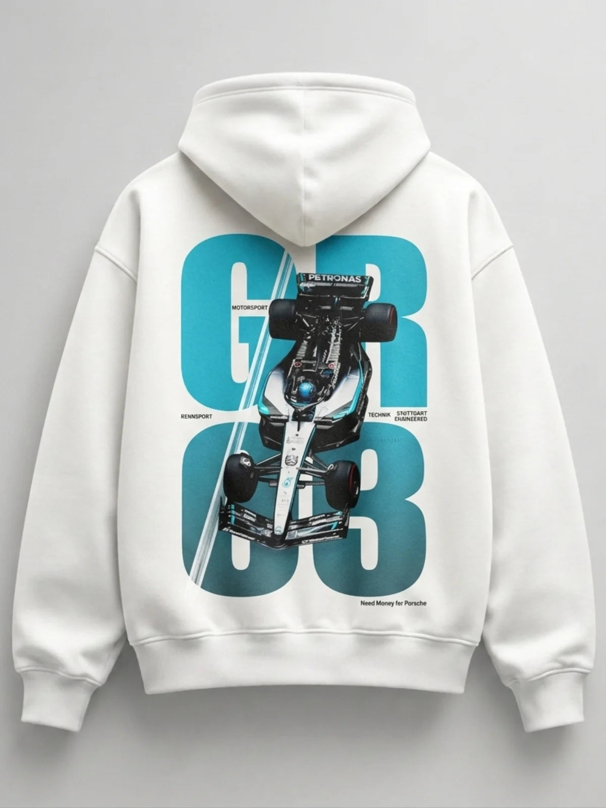 Need Money for Benz Mercedes aesthetic fleece hoodie black color cozy modern streetwear look