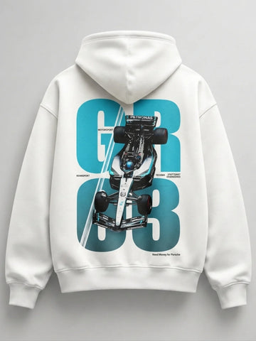 Need Money for Benz Mercedes aesthetic fleece hoodie black color cozy modern streetwear look
