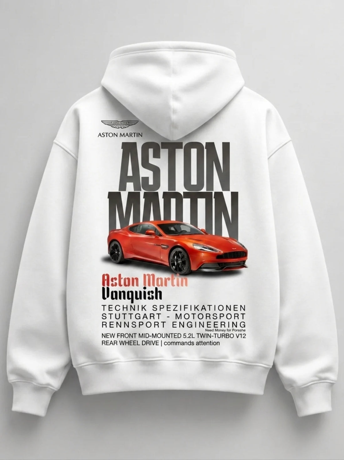Need Money for Benz Mercedes graphic logo hoodie back print bold logo graphic design