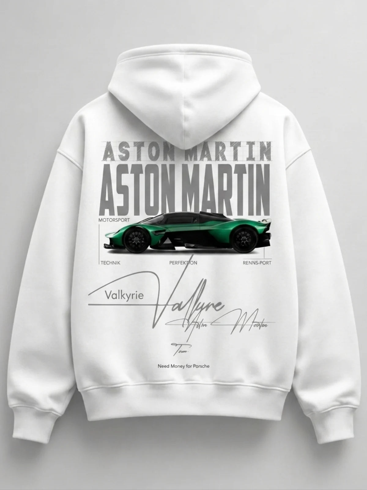 Need Money for Benz Mercedes graphic logo hoodie black color modern casual streetwear look