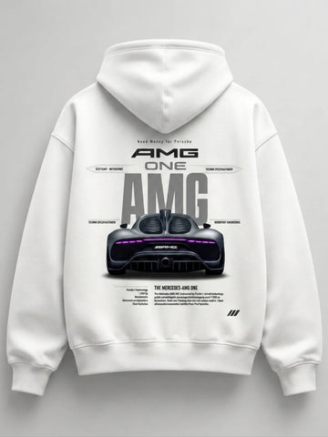 Need Money for Benz Mercedes graphic logo hoodie close up logo detail premium print