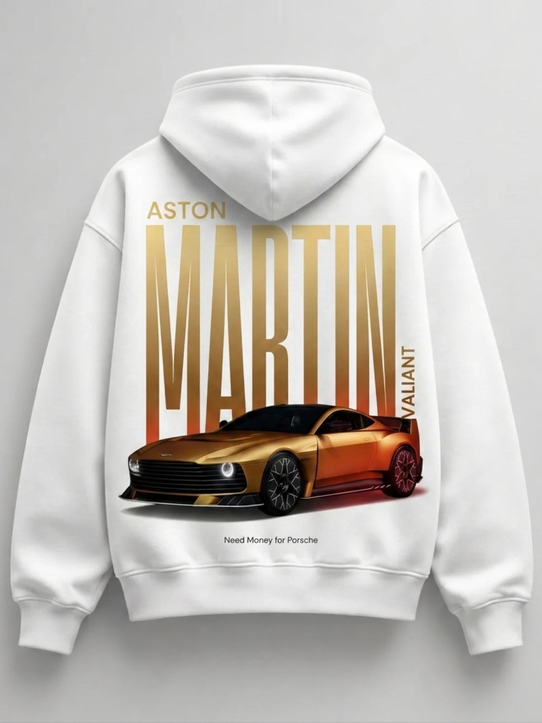 Need Money for Benz Mercedes graphic logo hoodie side angle trendy streetwear apparel fit