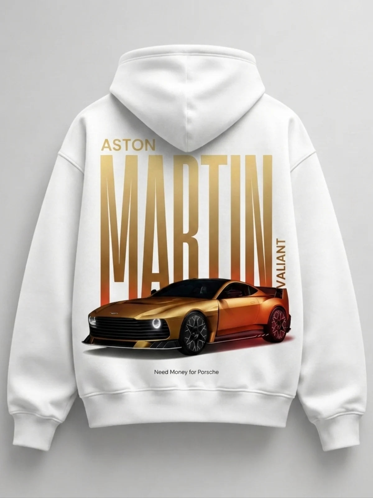 Need Money for Benz Mercedes graphic logo hoodie side angle trendy streetwear apparel fit