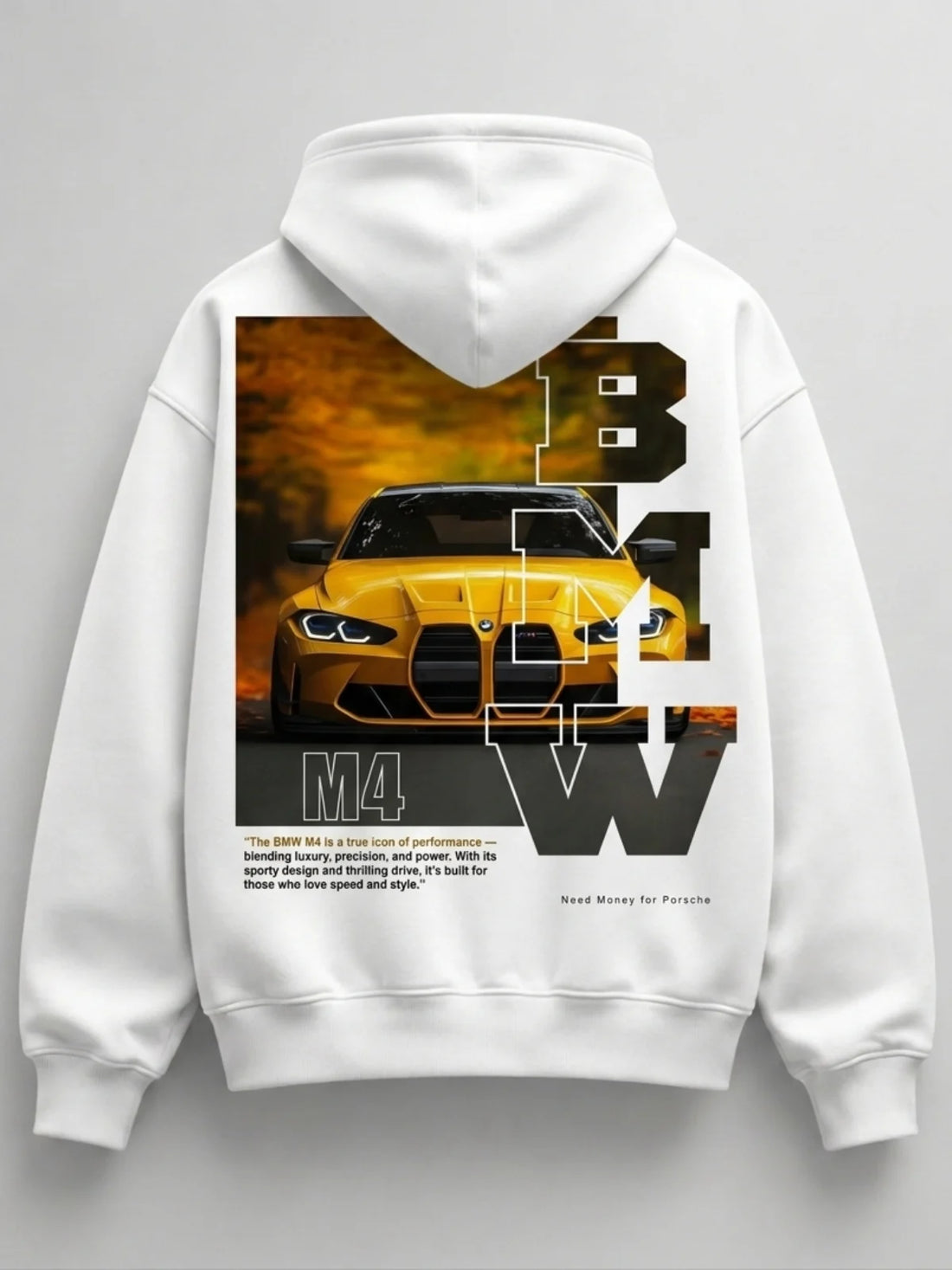 Need Money for Benz Mercedes luxury grind hoodie front view premium streetwear fashion style