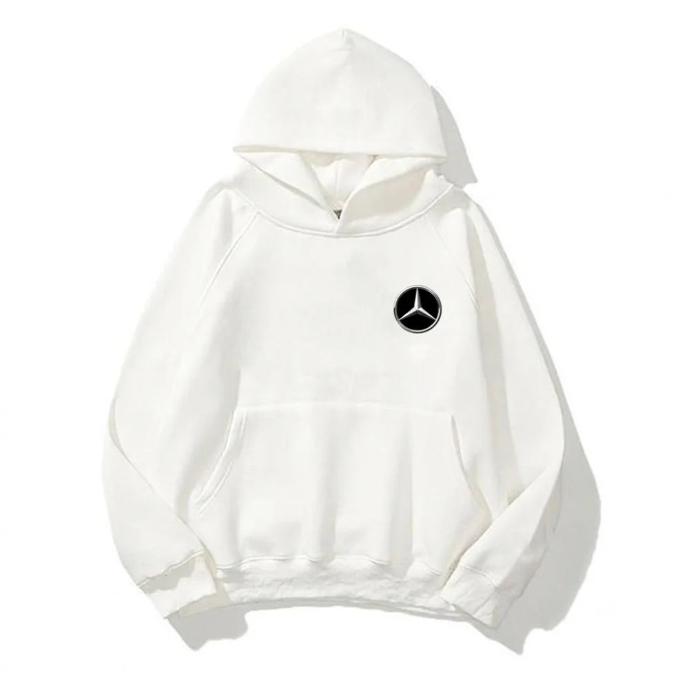 Need Money for Benz Mercedes oversized street hoodie front view premium urban streetwear style