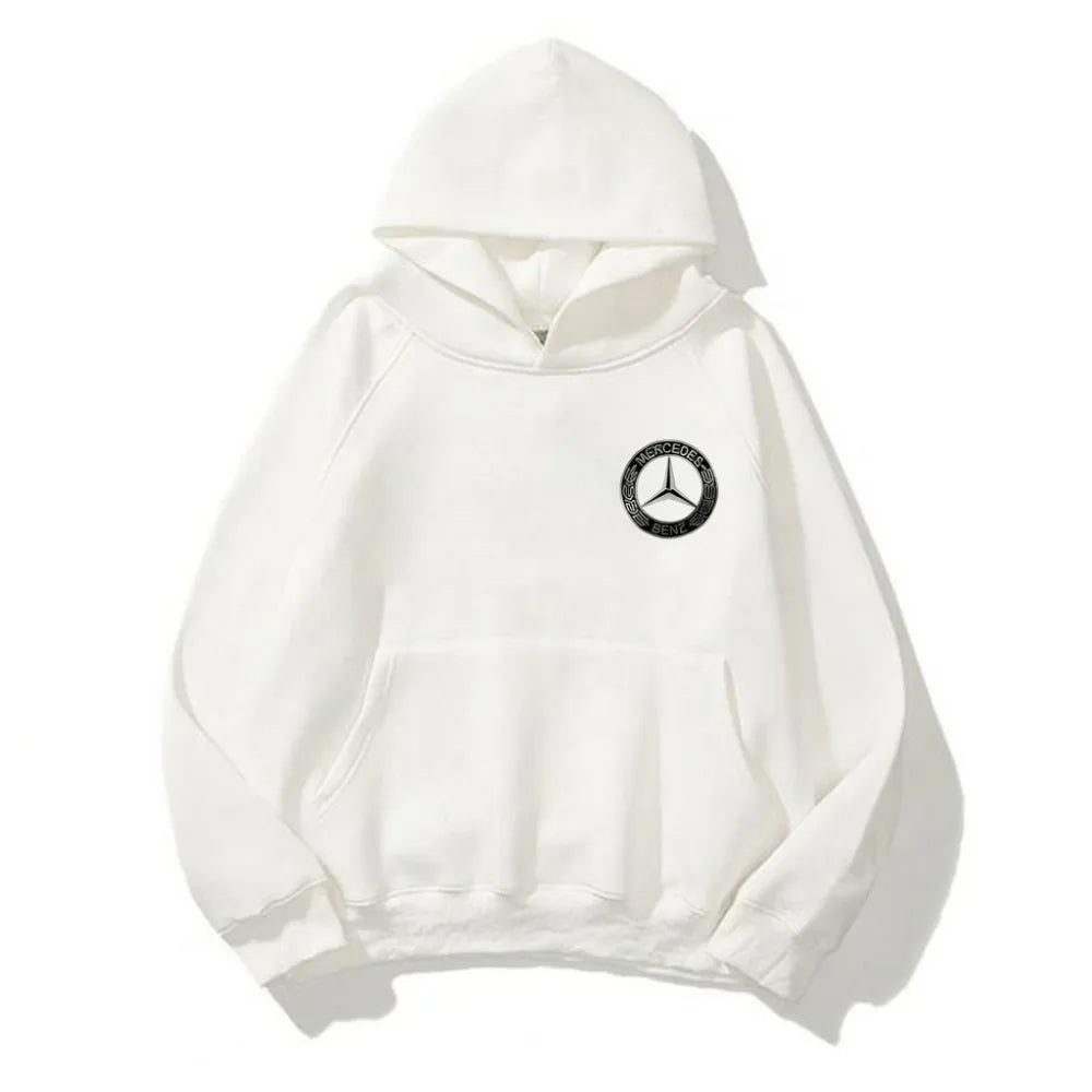 Need Money for Benz Mercedes urban streetwear hoodie front view modern casual fashion style