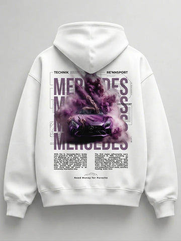 Need Money for Benz Mercedes urban streetwear hoodie close up graphic detail design print