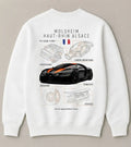 Need Money for Bugatti Chiron white oversized sweatshirt for men