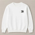 White Bugatti Chiron oversized graphic sweatshirt for men