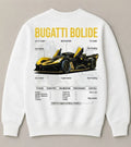 Need Money for Bugatti exotic car collector white oversized sweatshirt for men