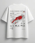 Trendy Bugatti luxury car lover white graphic T-shirt
