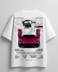 Need Money for Bugatti goal getter white graphic T-shirt
