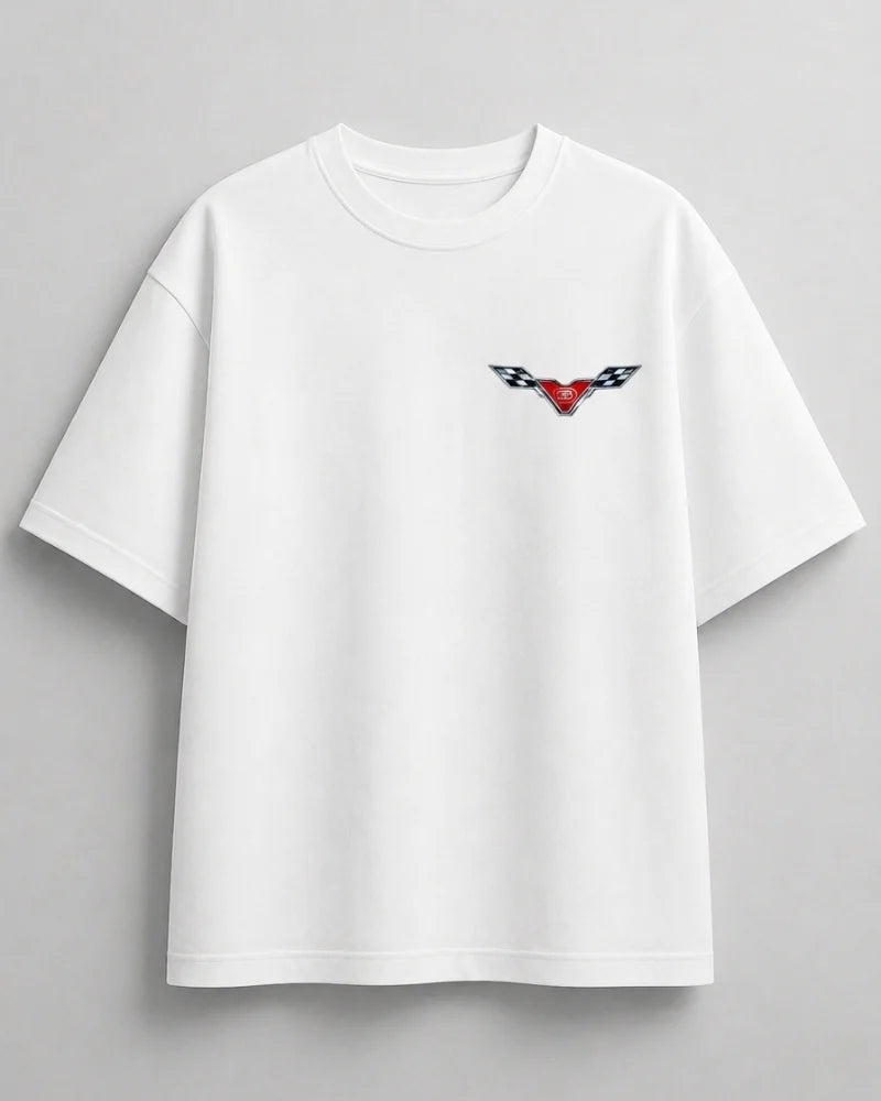 Bugatti hypercar lover graphic T-shirt in white