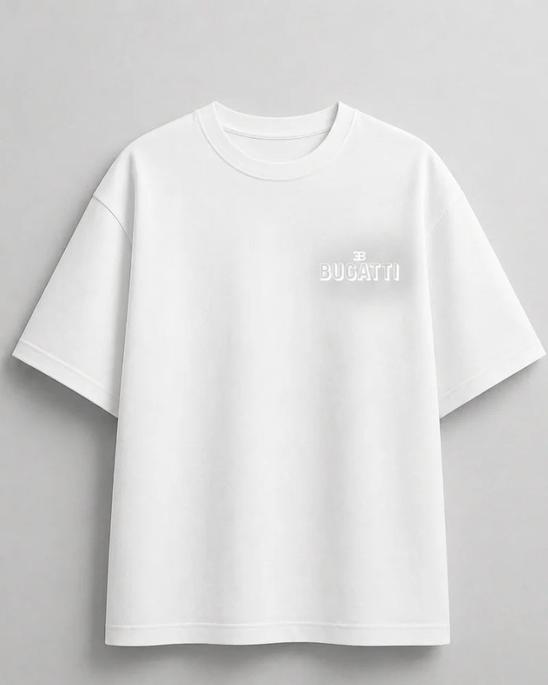 Bugatti hypercar inspired success mindset white T-shirt